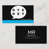 Carte De Visite Professeur de langue bilingue Traducteur vocal (Devant / Derrière)