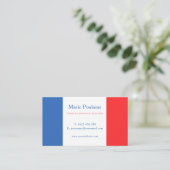 Carte De Visite Professeur de langue française (Debout devant)
