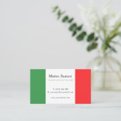 Carte De Visite Professeur de langue italienne (Debout devant)
