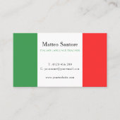 Carte De Visite Professeur de langue italienne (Devant)