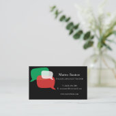Carte De Visite Professeur de langue italienne (Debout devant)