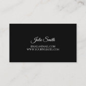 Carte De Visite Professeur de Leçons de Piano Studio de Musique (Dos)
