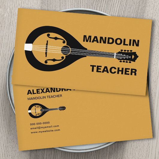 Carte De Visite Professeur de mandoline