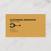 Carte De Visite Professeur de mandoline (Dos)