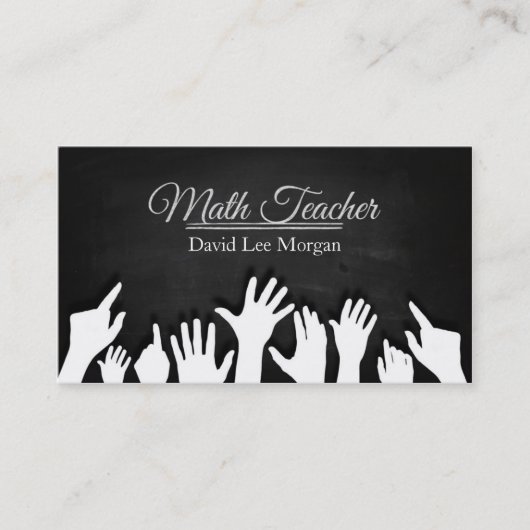 Carte De Visite Professeur de mathématiques (Devant)