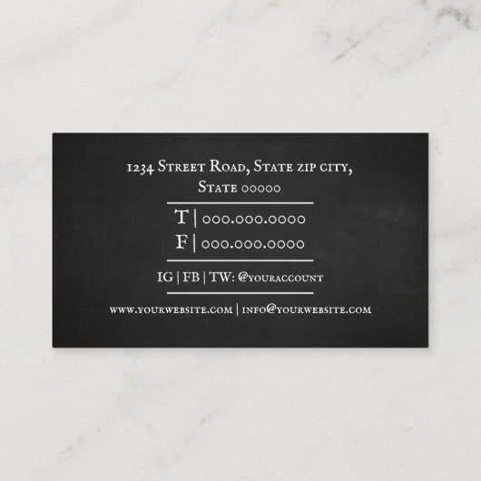 Carte De Visite Professeur de mathématiques / Tuteur de maths (Dos)