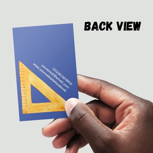 Carte De Visite Professeur de mathématiques tutorat professeur de 