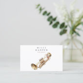 Carte De Visite Professeur de musicien de trompette (Debout devant)