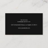 Carte De Visite Professeur de musicien | Tuteur de musique moderne (Dos)