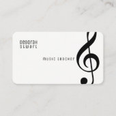 Carte De Visite Professeur de musique (Devant)