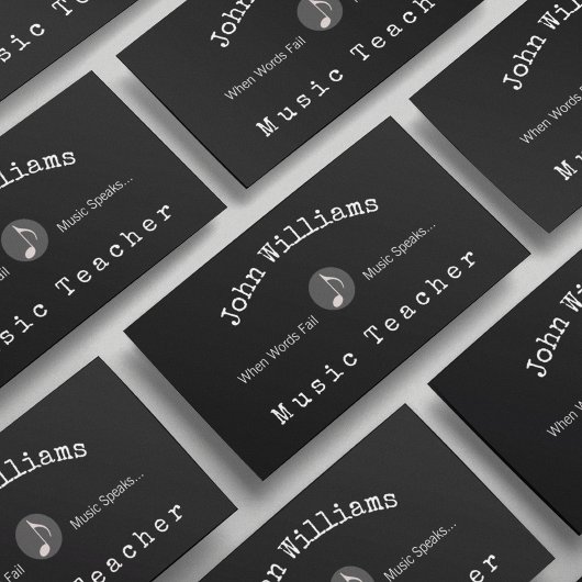 Carte De Visite Professeur de musique