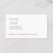 Carte De Visite Professeur de musique (Dos)