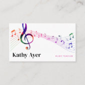 Carte De Visite Professeur de musique (Devant)