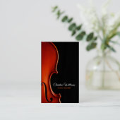 Carte De Visite Professeur de musique classique pour cordes Profes (Debout devant)