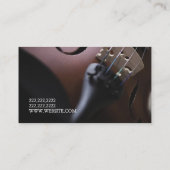Carte de visite professeur de musique cours de vio (Dos)