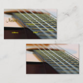 Carte De Visite Professeur de musique de guitare (Devant / Derrière)