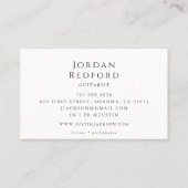Carte De Visite Professeur de musique de guitare (Dos)