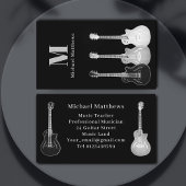 Carte De Visite Professeur de musique de guitare professionnelle