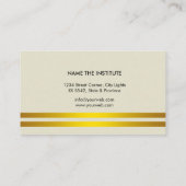 Carte De Visite Professeur de musique de musicien avec les notes (Dos)