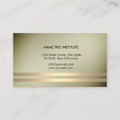 Carte De Visite Professeur de musique de musicien avec les notes (Dos)