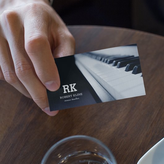 Carte De Visite Professeur de musique de piano