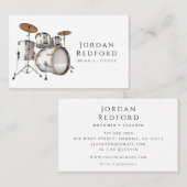 Carte De Visite Professeur de musique de tambour (Devant / Derrière)