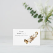 Carte De Visite Professeur de musique de trompette (Debout devant)