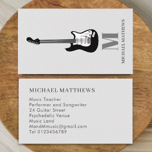 Carte De Visite Professeur de musique guitare