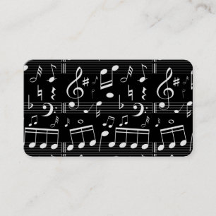 Carte De Visite Professeur de musique musicienne