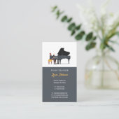 Carte De Visite Professeur de musique | Pianiste (Debout devant)