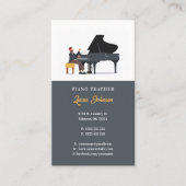 Carte De Visite Professeur de musique | Pianiste (Devant)
