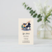 Carte De Visite Professeur de musique | Pianiste (Debout devant)