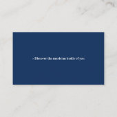 Carte De Visite Professeur de musique | Piano (Dos)