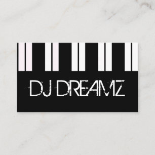 Carte De Visite Professeur de Musique Piano DJ Club de Nuit Profes