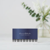 Carte De Visite Professeur de musique piano Royal Blue Musical (Debout devant)