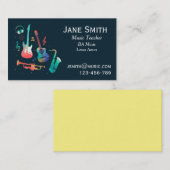 Carte De Visite Professeur de musique professeur de musique (Devant / Derrière)