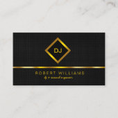 Carte De Visite Professeur de musique professionnel de Faux d'or (Devant)