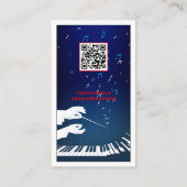Carte De Visite Professeur de musique | Proffesional (Dos)