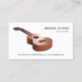 Carte De Visite Professeur de musique Ukulele (Devant)