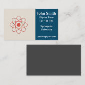 Carte De Visite Professeur de physique physique professeur de scie (Devant / Derrière)