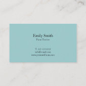 Carte De Visite Professeur de piano (Dos)