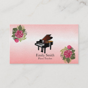 Carte de visite professeur de piano