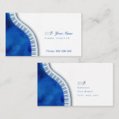 Carte De Visite Professeur de piano (Devant / Derrière)