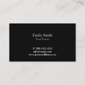 Carte De Visite Professeur de piano (Dos)