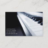 Carte De Visite Professeur de piano (Dos)