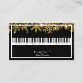 Carte De Visite Professeur de piano (Devant)