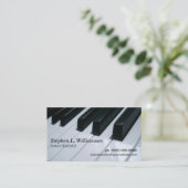 Carte De Visite Professeur de piano (Debout devant)