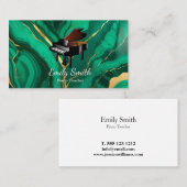 Carte De Visite Professeur de piano (Devant / Derrière)