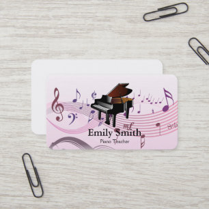Carte De Visite Professeur de piano