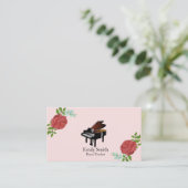 Carte de visite professeur de piano (Debout devant)